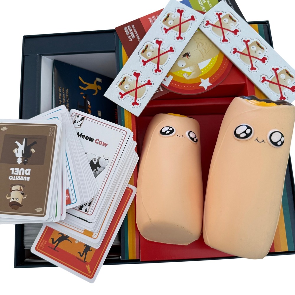 Throw Throw‎ Burrito Exploding Kittens Dodgeball Card Game Complete - Picture 2 of 5